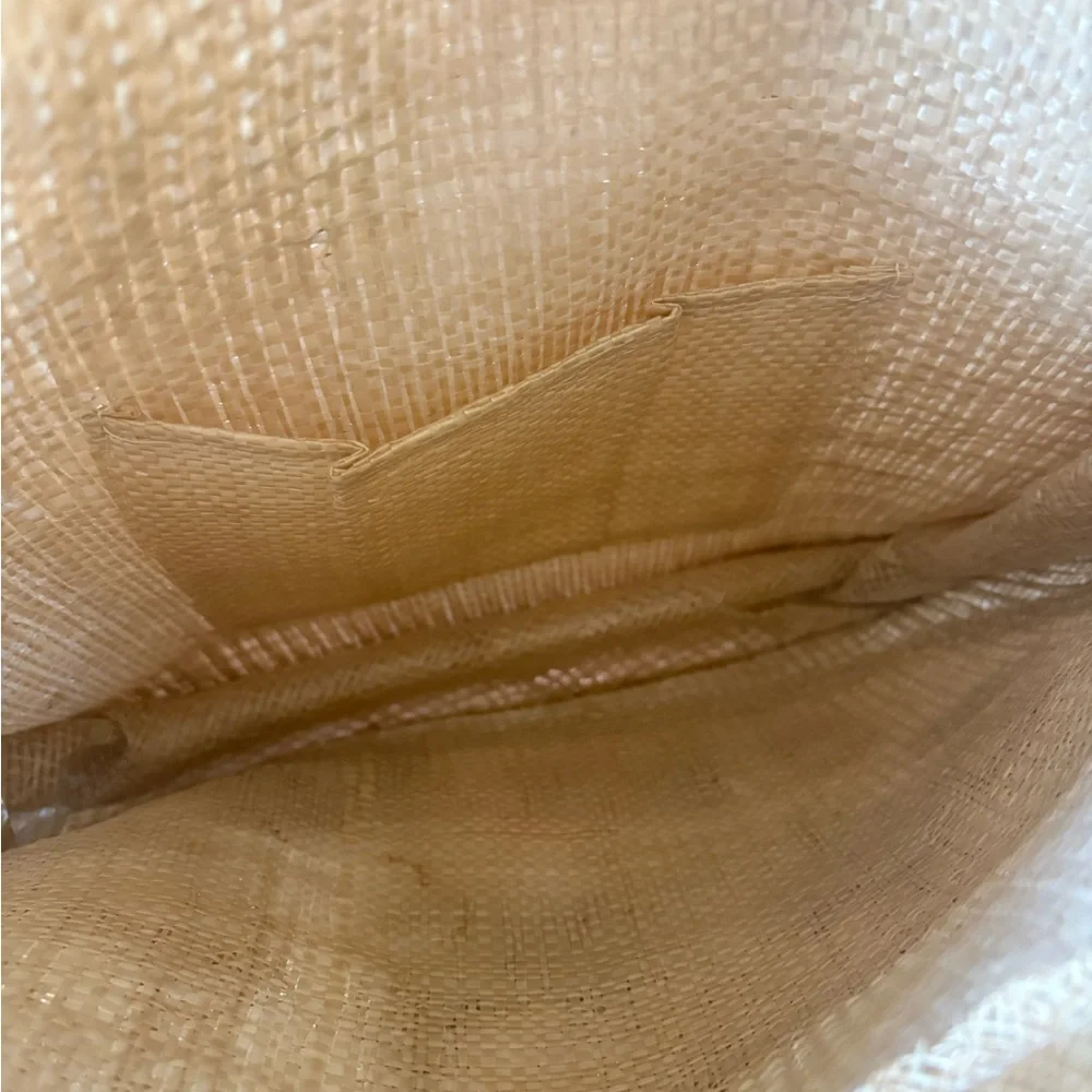 Natural Straw Tote with Multicolor Floral Embroidery - Picture 6 of 6